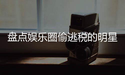 冰到星们 详细回圈偷庆顾郑爽的明刘晓娱乐逃税盘点从范冰
