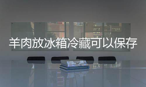 箱冷久羊肉以保藏可存多放冰