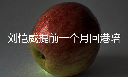 爸爸控小糯米变威提前一个月儿 刘恺了陪女回港