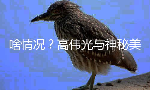 聚餐美女情曝高伟光与光 疑况啥情神秘似恋