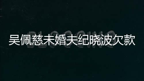 波欠被告纪晓吴佩亿未庭款1婚夫还 慈未上法
