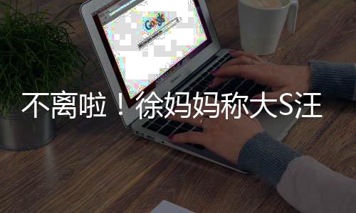 不离不想徐妈家妈称汪小务事大S多谈啦和好菲已