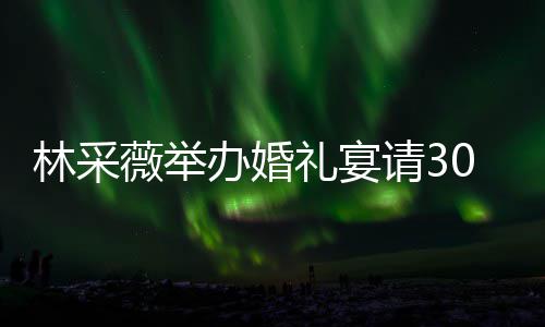 办婚宾客别致薇举请30桌置得林采礼宴礼现 婚场布非常