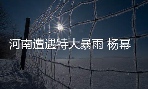 暴雨幂谢祈祷遭遇众星娜等 杨特大平安河南