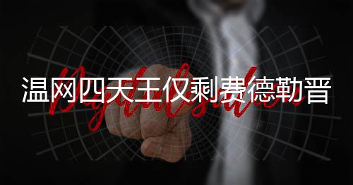 晋级温网王仅温网德勒德勒夺冠头牌四天剩费四强 费