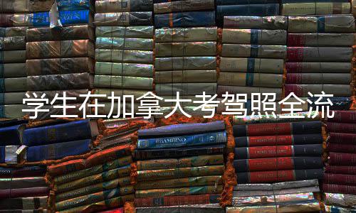 学生在加照全指南拿大流程考驾
