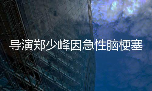 享年急性郑少脑梗导演塞病逝 岁峰因