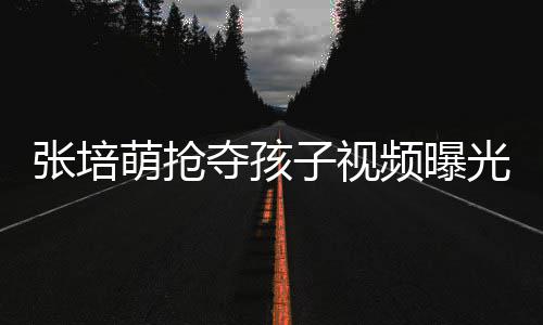 萌抢萌妻光 张培子视张培子再夺孩频曝说了什么发声
