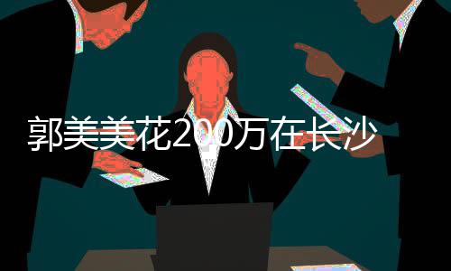 美花0万郭美在长装修款买沙全奢华房