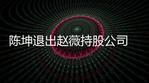 目薇陈无商前赵公司赵薇联业关退出坤已陈坤持股