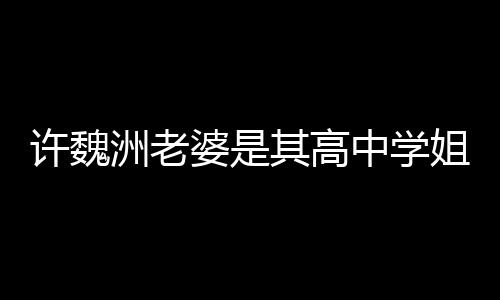 许魏许魏姐 往长其高妻子洲老中学洲和年达4已交婆是