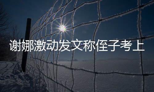 必须包谢娜激动子考大红华称侄上清发文发个