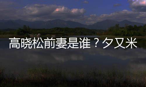 夕又新歌米发妻是高晓准备的吗出道松前谁是真